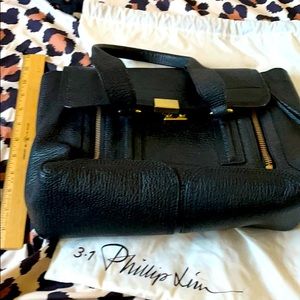 Phillip Lim pashli black leather satchel